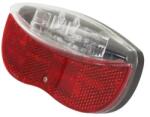 P2R P2R Akkumulátoros hátsó lámpa sárvédőre - 2 piros LED-del (elemekkel) 80 mm-es furattávval P2R (Vélo) Bicikli alkatrészek Kerékpáros kiegészítők Kerékpár világítások és visszaverők
