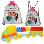  Cuburi pentru constructii, 320 piese, rucsac inclus, colorate (JOC25795)