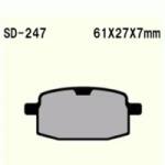 Wesrah VD-247 fékbetét Wesrah Futómű és fék alkatrészek Fékbetétek (tárcsafék)