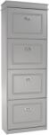 Mobikon Pantofar mdf pal gri 4 compartimente Seber 53, 5x24x152 cm (0000289133) Pantofar
