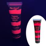 GlowMania Vopsea glow UV neon roz pentru body painting, pe baza de apa, cantitate 25 ml (GP25P)