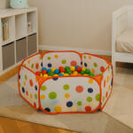 Procart Cort pliabil pentru copii, model cu buline, 90 x 30 cm, multicolor, 3 ani+ (429516)