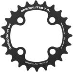 Specialites Ta CHINOOK 24T 4 karos belső lánctányér MTB-hez, fekete alumínium, Shimano/SRAM/Race Face/FSA 10-11 sebességhez, 64 mm átmérő SPECIALITES TA Bicikli alkatrészek Kerékpár alkatrészek Kerékpár lánctányérok