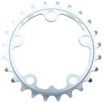 Stronglight lánctányér országúti kerékpárhoz, 5 karos, 24T, 74 mm, triple, ezüst, alumínium 7075, 9-10 sebességes STRONGLIGHT Bicikli alkatrészek Kerékpár alkatrészek Kerékpár lánctányérok