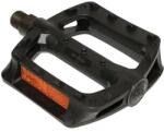 NEWTON BMX lapos pedál, műgyanta, fekete, 9/16" csapágyas (pár, kártyán) NEWTON Bicikli alkatrészek Kerékpár alkatrészek Kerékpár pedálok