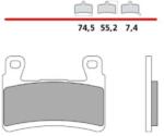 Brembo Racing UPGRADE Z04 szinterezett fém fékbetétek - 107A48617 BREMBO RACING Futómű és fék alkatrészek Fékbetétek (tárcsafék)