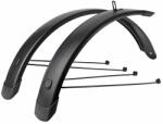 EUROFENDER Tempo Square 72mm 20'' sárvédő szett fekete matt, klasszikus pálcás rögzítéssel (pár) EUROFENDER Bicikli alkatrészek Kerékpáros kiegészítők Kerékpár sárvédők