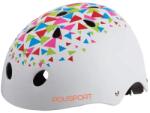 POLISPORT (Vélo) POLISPORT URBAN RADICAL Junior kerékpáros bukósisak, fehér mintás, 53-55 cm, gyors zárral POLISPORT (Vélo) Bicikli alkatrészek Kerékpáros ruházat Kerékpáros sisakok