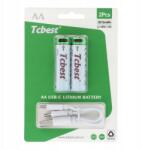 Tcbest R6 (aa) 950 mAh akkumulátor Type-C aljzattal Usb A kábel (6954457881801)