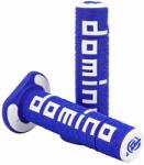 Domino A360 eredeti markolatpár - off-road, kék-fehér, 120 mm Domino Bicikli alkatrészek Kerékpár alkatrészek Kerékpár kormányszalagok és markolatok