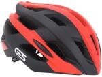 GES ICON-12 országúti kerékpáros bukósisak felnőtteknek, fekete-piros, In-Mold, 58-62-es méret, Fit-System, 21 szellőzőnyílás (dobozos) GES Bicikli alkatrészek Kerékpáros ruházat Kerékpáros sisakok