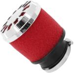 Malossi E13 légszűrő 42-50-60 mm piros hab/króm PHBG-MIKUNI-KEIHIN-hez Malossi Motor alkatrészek Légszűrők Légszűrők (tuning, univerzális)