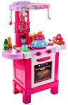 AS Bucatarie pentru fetite Malplay cu electrocasnice, ceainic, accesorii, lumini si sunete (008-939) Bucatarie copii