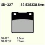 Wesrah VD-327 (FA063) Fékbetét Wesrah Futómű és fék alkatrészek Fékbetétek (tárcsafék)