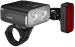 OSRAM Explorer 1000 USB kerékpár világítás készlet, LED, automatikus világítás funkcióval, villogó üzemmóddal, féklámpával, fekete (4-18 óra üzemidő, első+hátsó) OSRAM Bicikli alkatrészek Kerékpáros kiegész