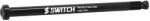 SWITCH hátsó BOOST átmenő tengely MTB kerékhez, 12x148 mm, 1.0 menet, fekete, 57 g (178 mm menet nélkül, 18 mm menetes rész, CHC kulccsal szerelhető) SWITCH Bicikli alkatrészek Kerékpár alkatrészek Kerékpár 