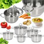 Zwieger Rocca 5 Db-os Acél Edénykészlet Fedővel Indukciós Prémium Gáz (ZW-GZR-8639)