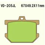 Wesrah VD-205JL fékbetét Wesrah Futómű és fék alkatrészek Fékbetétek (tárcsafék)