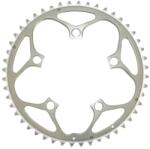 Stronglight lánctányér országúti kerékpárhoz, 5 karos, 48T, 110 mm, külső, ezüst, alumínium, 9-10 sebességes (SHIMANO típus) STRONGLIGHT Bicikli alkatrészek Kerékpár alkatrészek Kerékpár lánctányérok