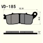 Wesrah VD-185 (FA636) fékbetét Wesrah Futómű és fék alkatrészek Fékbetétek (tárcsafék)