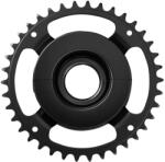 SHIMANO lánctányér e-bike-hoz, közvetlen rögzítés, E-steps eredeti, 38 fog, fekete, Steps E6100, láncvédő nélkül SHIMANO Bicikli alkatrészek Kerékpár alkatrészek Kerékpár lánctányérok