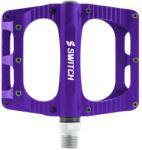 SWITCH BMX Switch XL freeride alumínium platform pedál, lila, 9/16 menettel, tüskékkel (pár), 110x100 mm SWITCH Bicikli alkatrészek Kerékpár alkatrészek Kerékpár pedálok