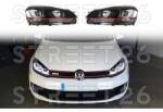 Tuning - Specials Faruri LED compatibil cu VW Golf 6 VI (2008-2012) Golf 7 U Design Rosu GTI Semnal LED Dinamic (6262)
