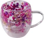 CupHup Стъклена термо чаша CupHup Passion Flower с двойно дъно, Dreamthorn (02-01)