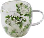 CupHup Стъклена термо чаша CupHup Passion Flower, Двойно дъно, Ageratum (02-13)