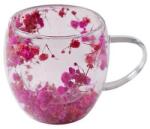 CupHup Стъклена термо чаша CupHup Passion Flower, Двойно дъно, Elunara (02-23)