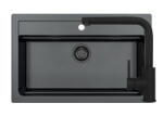 Alveus Pachet Atrox 40 si baterie Zeos All Black (3010549) Chiuveta