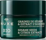 Nuxe Bio Organic Sesame Seeds & Citrus Extract детоксикираща маска за озаряване на лицето за жени 50 мл