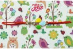 Flippy Bratara Ciucure, Jolie, Model 3 Baloane Colorate, Snur Rosu Reglabil, Auriu (teo-122850)