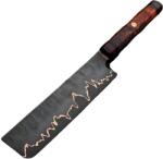 HARAHU Cuțit de bucătărie damasc KT-38752 - Nakiri / Portocalie / Negru KP38752