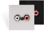 AUDAC Intrare linie de perete - 45x45mm - bloc terminal - NEGRU (WLI18B)