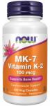 NOW NOW MK-7 Vitamin K-2 100mcg, 120 Veg Capsules - fitnesdobavki - 52,79 лв