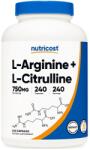 Nutricost L-Arginine+L-Citrulline Complex, 240 Capsules
