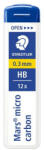 STAEDTLER Grafitbél, HB, 0, 3 mm "Mars Micro Carbon 250
