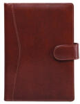 SATURNUS Kalendárium, gyűrűs, betétlapokkal, "M", újrahasznosított bőr, "418", barna
