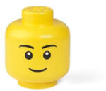 LEGO Tárolódoboz, fej, kicsi, Boy
