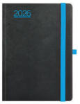 TopTimer Naptár, tervező, A5, napi, "Nero", fekete-kék