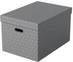 ESSELTE Tárolódoboz, L méret "Home", szürke