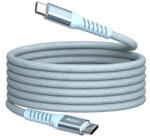 Verbatim USB kábel, USB-C - USB-C, 1, 2 m, 100W, mágneses, kék
