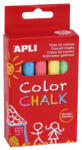 APLI Táblakréta, kerek, 10 darabos, vegyes színek