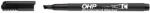 ICO Alkoholos marker, OHP, 1-4 mm, C, vágott, fekete (TICOHPCFK)