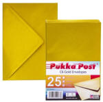 PUKKA PAD Boríték, C6, szilikonos "Gold", arany (PUP9063)
