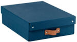 LEITZ Tárolódoboz, M méret, alacsony "Puro", óceánkék