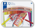 STAEDTLER Színes ceruza készlet, hatszögletű, fém dobozban "175", 72 különböző szín