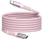 Verbatim USB kábel, USB-C - USB-C, 1, 2 m, 100W, mágneses, rózsaszín