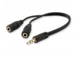 Equip Audio elosztó kábel, 13 cm, 2 bemenet/1 kimenet